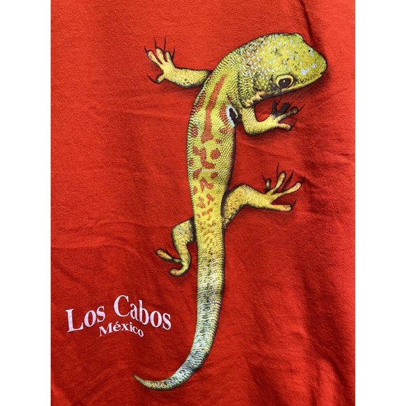 Los Cabos Mexico Beach Surf Life Giant Day Gecko Orange T-Shirt Shirt Tee Size S - Picture 4 of 5